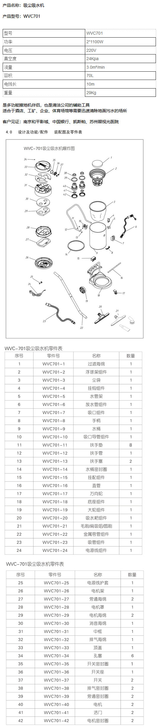 WVC701 吸尘伊州吸水机